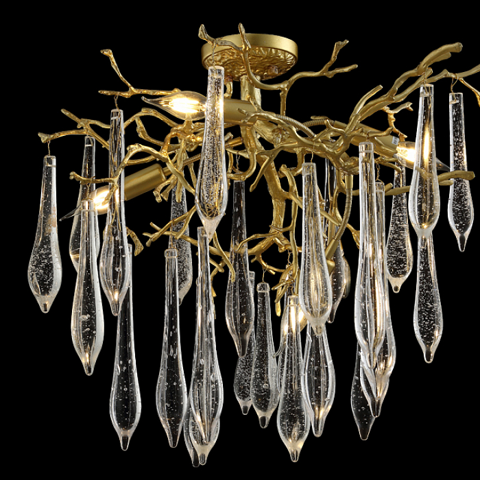 Люстра Crystal Lux REINA PL5 D600 GOLD PEARL