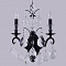 Бра Crystal Lux MAGNIFICO AP2 BLACK/TRANSPARENT